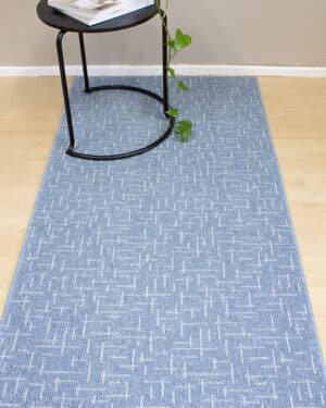 Urban 803 vaaleansininen buklee käytävämatto leveys 80cm