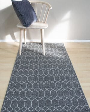 Belmont tummanharmaa käytävämatto leveys 80cm (lead-sugar)