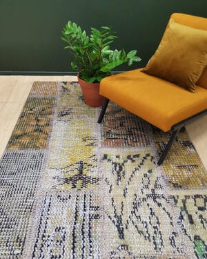 Color patchwork matto