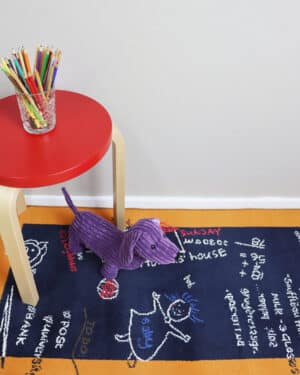 Lasten matto Kids Planet 196 D85 B 60x120cm