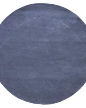 Plain käsintuftattu grey pyöreä