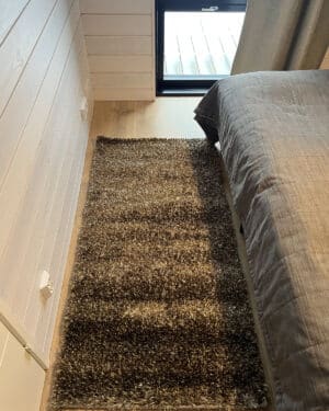 Metallic nukkamatto Grey Brown 80x150cm