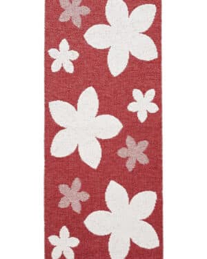 Horredsmattan Flower (punainen) muovimatto