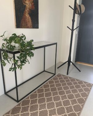 Cardiff ruskea käytävämatto leveys 80cm (mocha-cream)