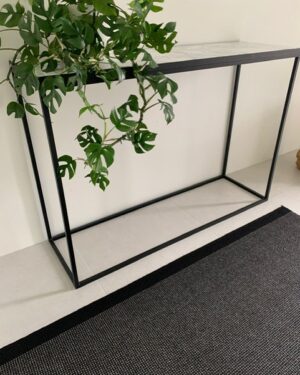 Decca musta käytävämatto leveys 80cm