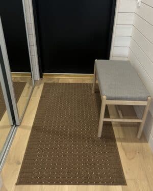 Stanford ruskea käytävämatto leveys 100cm